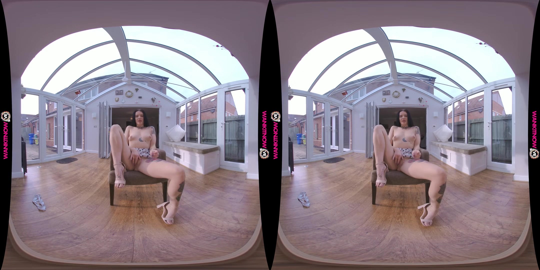 Stand To Attention - Hot British Brunette with Tattoos Solo