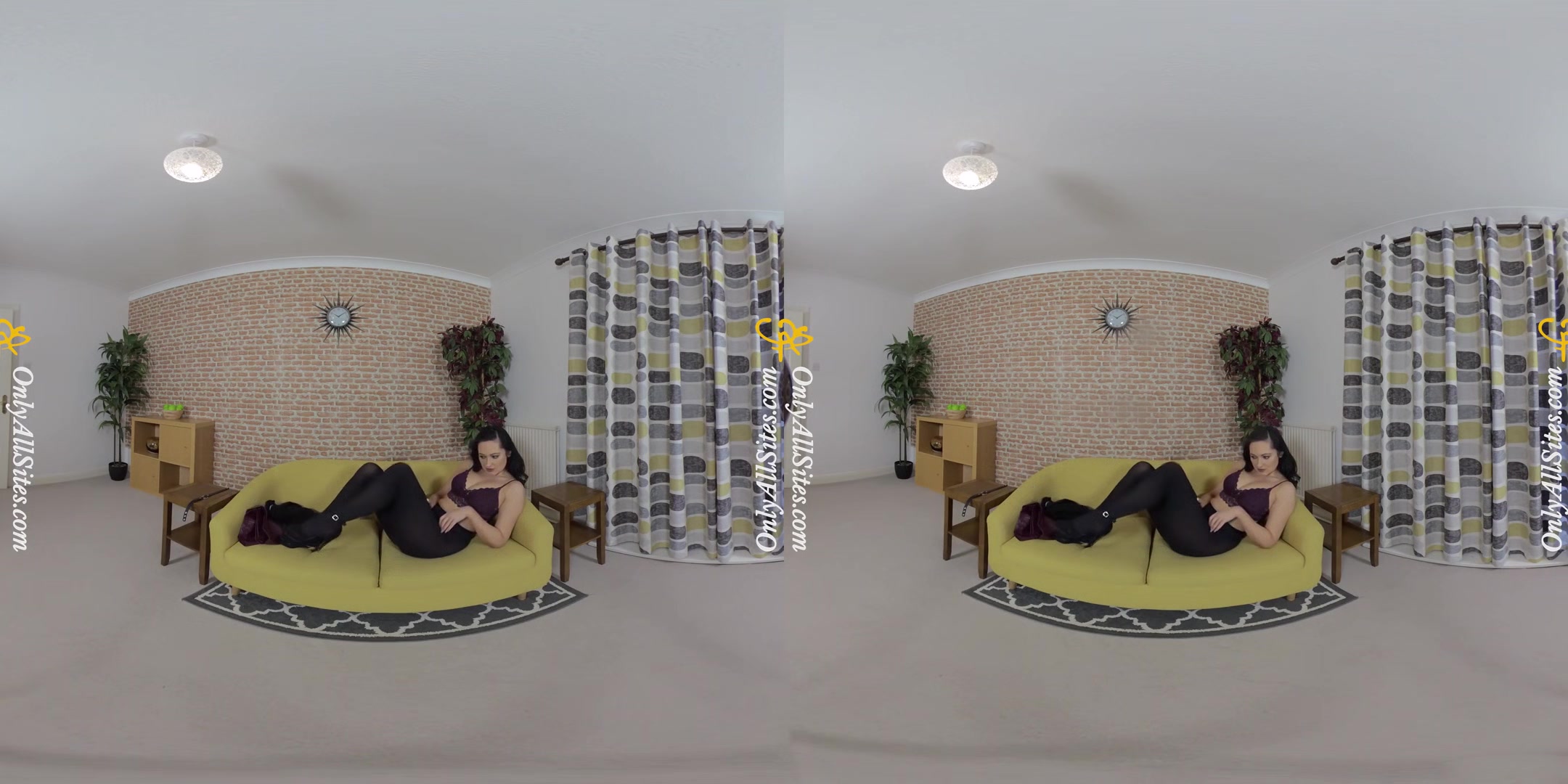 Bonnie - In Pantyhose; Big Tits Babe Striptease