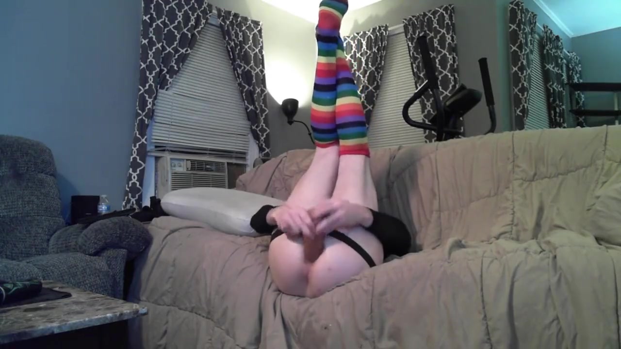 Trans Girl Fucks Herself HARD AND DEEP NONSTOP