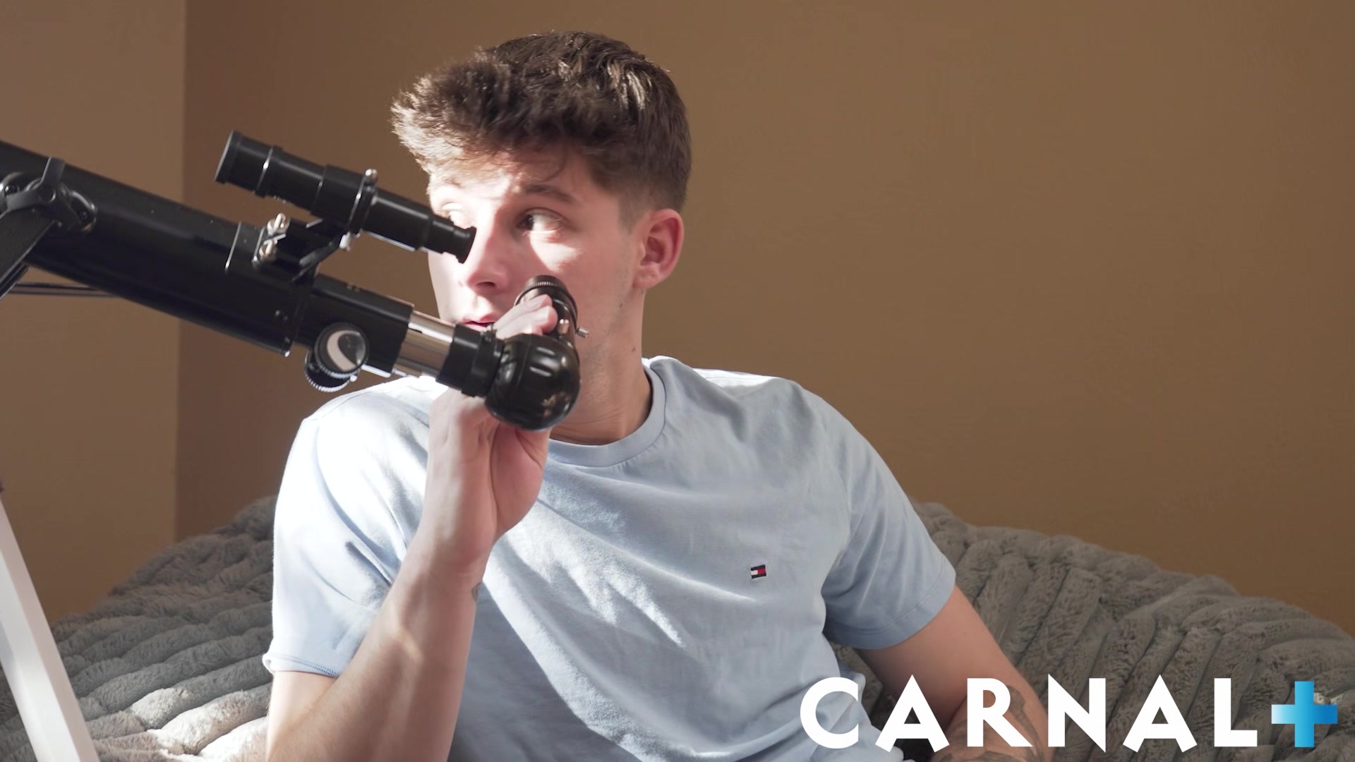 Adam Snow and Noah White fucking watched through a telescope