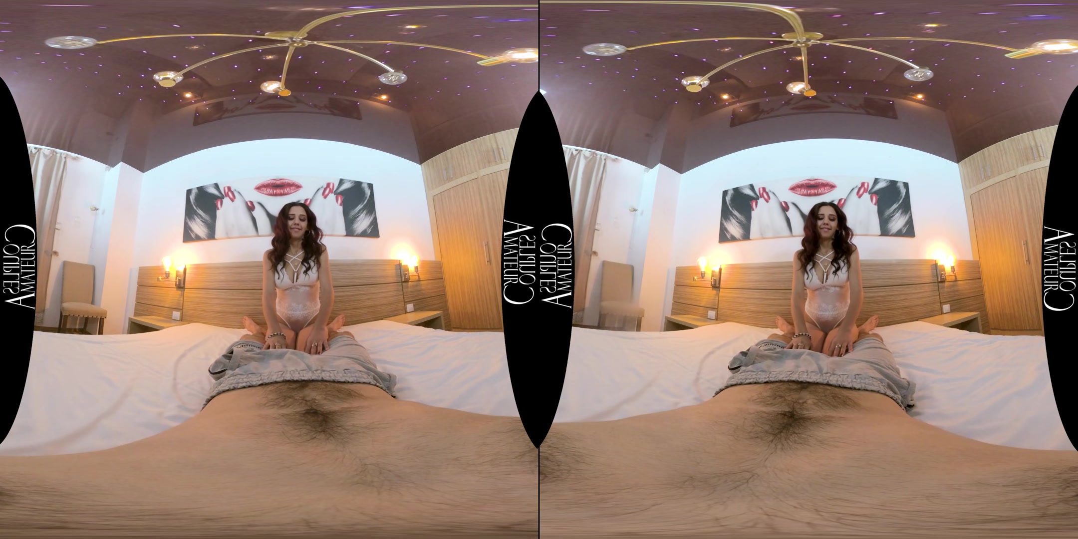 Horny And Shy Exercising Her Sexy Moves - AmateurCouplesVR