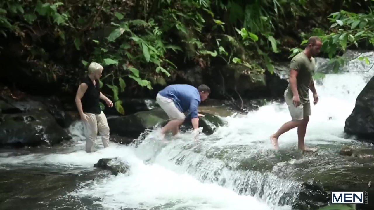 Diego Sans, Colton Grey And Luke Adams - Frenzied F**king In The Ferns