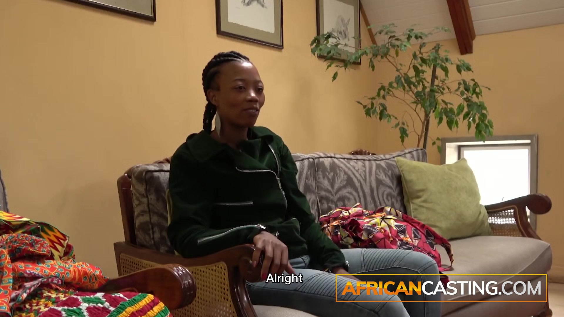 Spied on African Girl Getting Dressed In Real Amateur Casting
