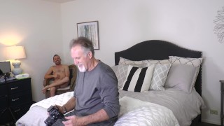 Nia Nacci blowjob with facial cumshot photoshoot behind the scenes