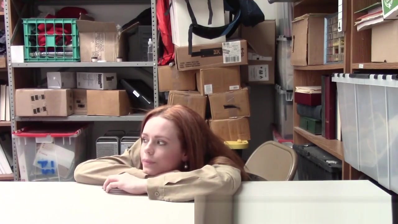 Redheaded teen 18+ shoplifter
