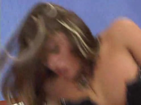 Tranny in latex belt banged by guy cock