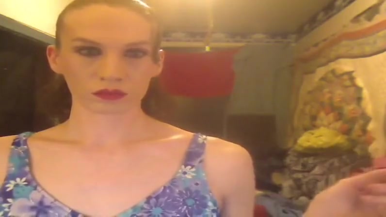 Incredible sex video transvestite Shemale hot pretty one