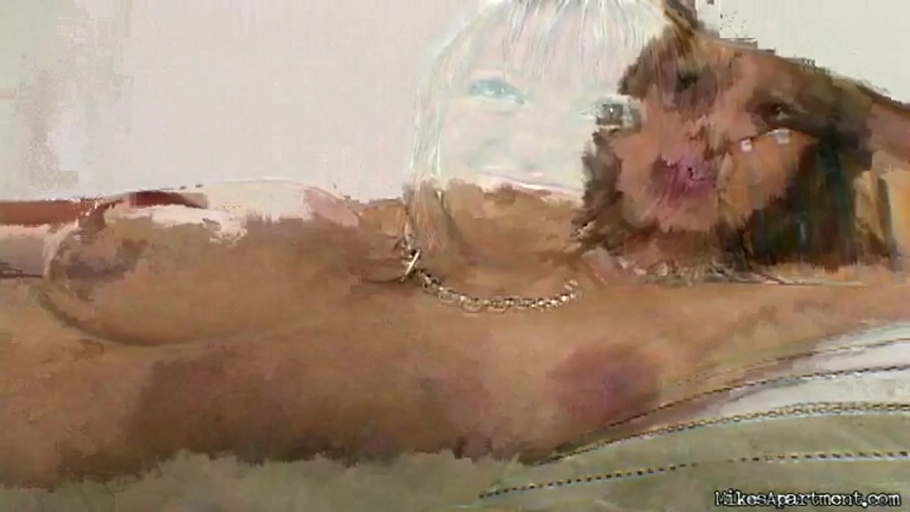 Big boobed milf Mellie is doing some masturbation