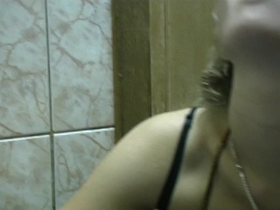 Hawt dilettante milk shakes shown in the caf. in advance of hard water closet fuck