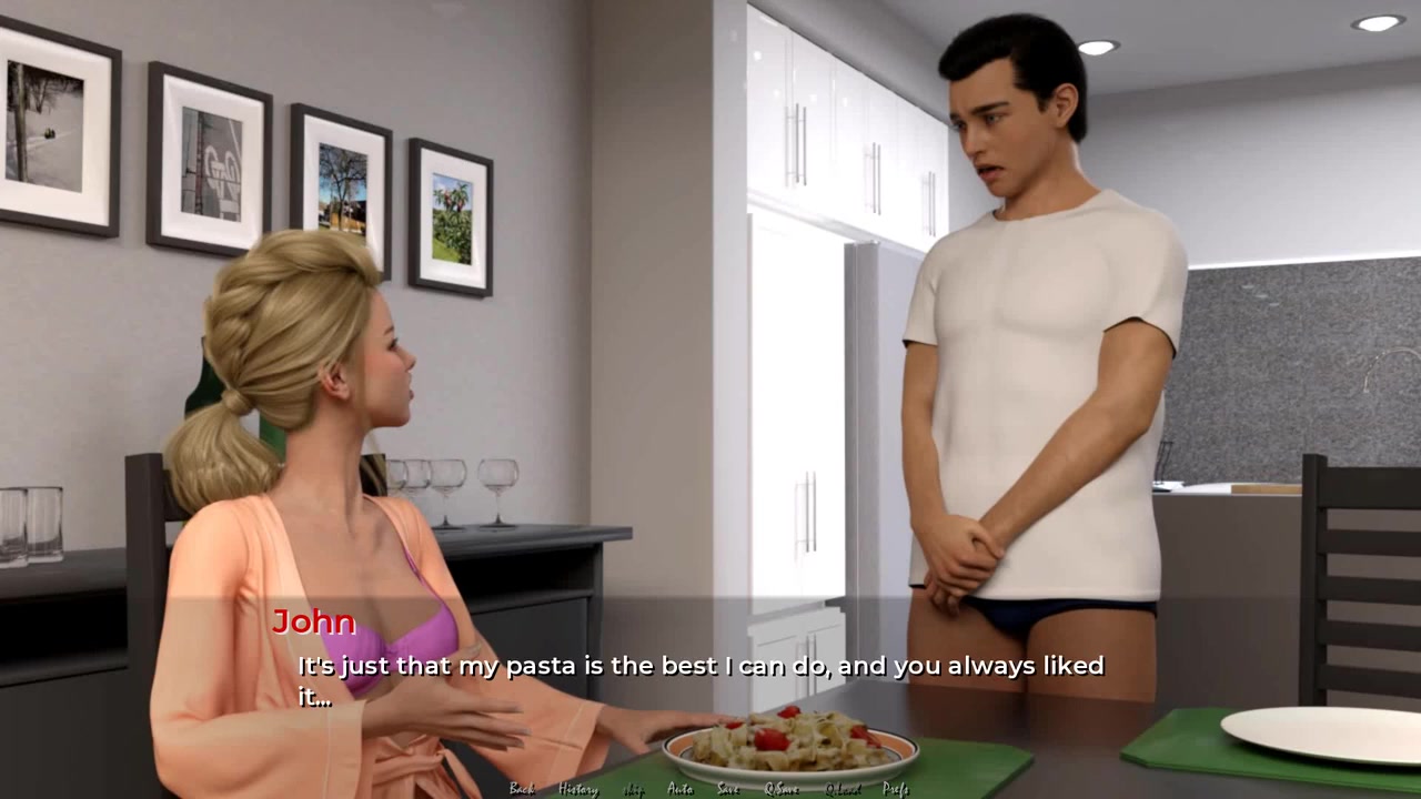 Moving Down Hubby And Wife At The Dinner Table Ep34
