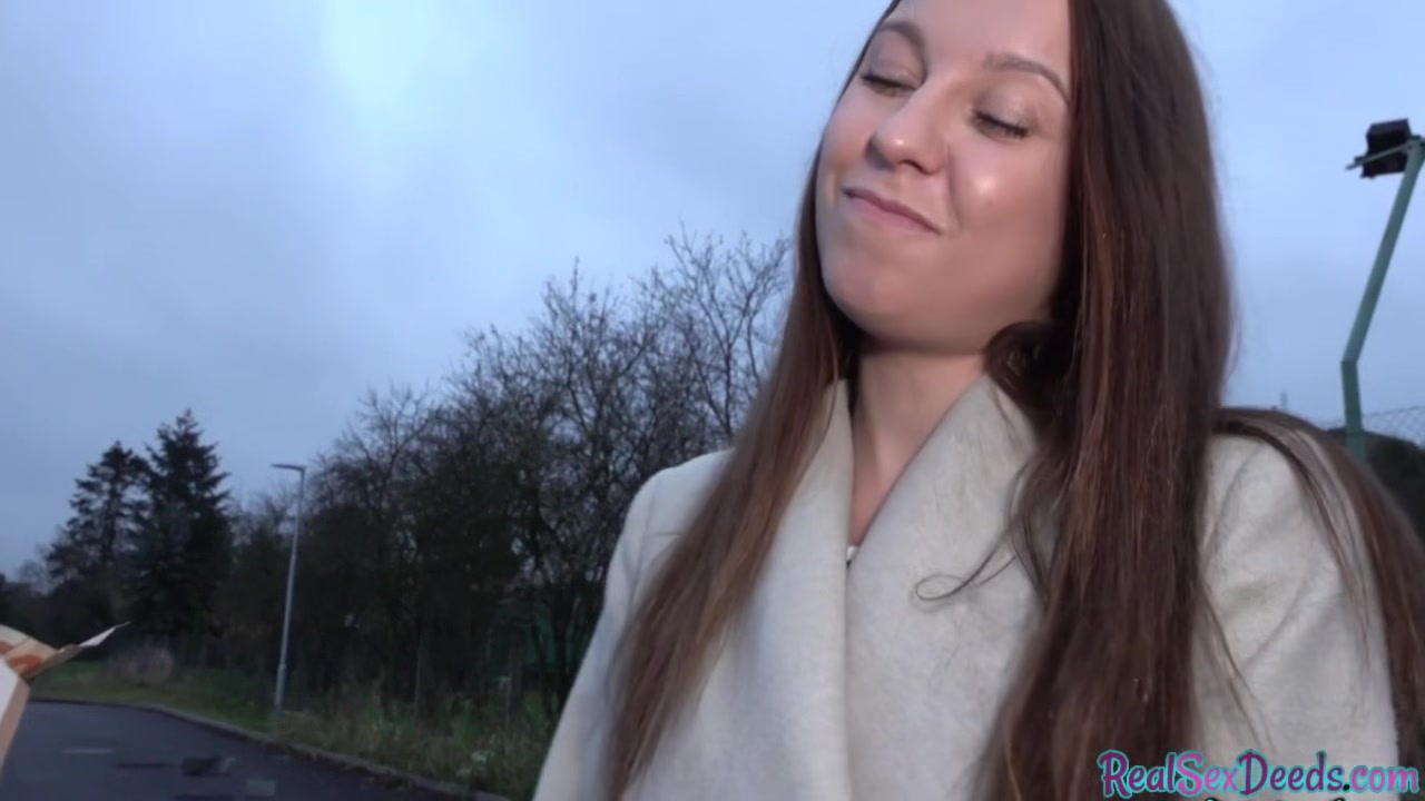 Busty babe pickedup in public before cocksucking and sex