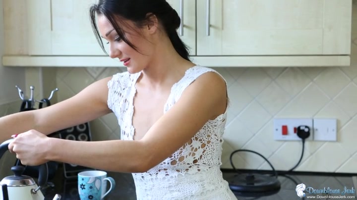 Tanya in Meshy Nipples - DownblouseJerk