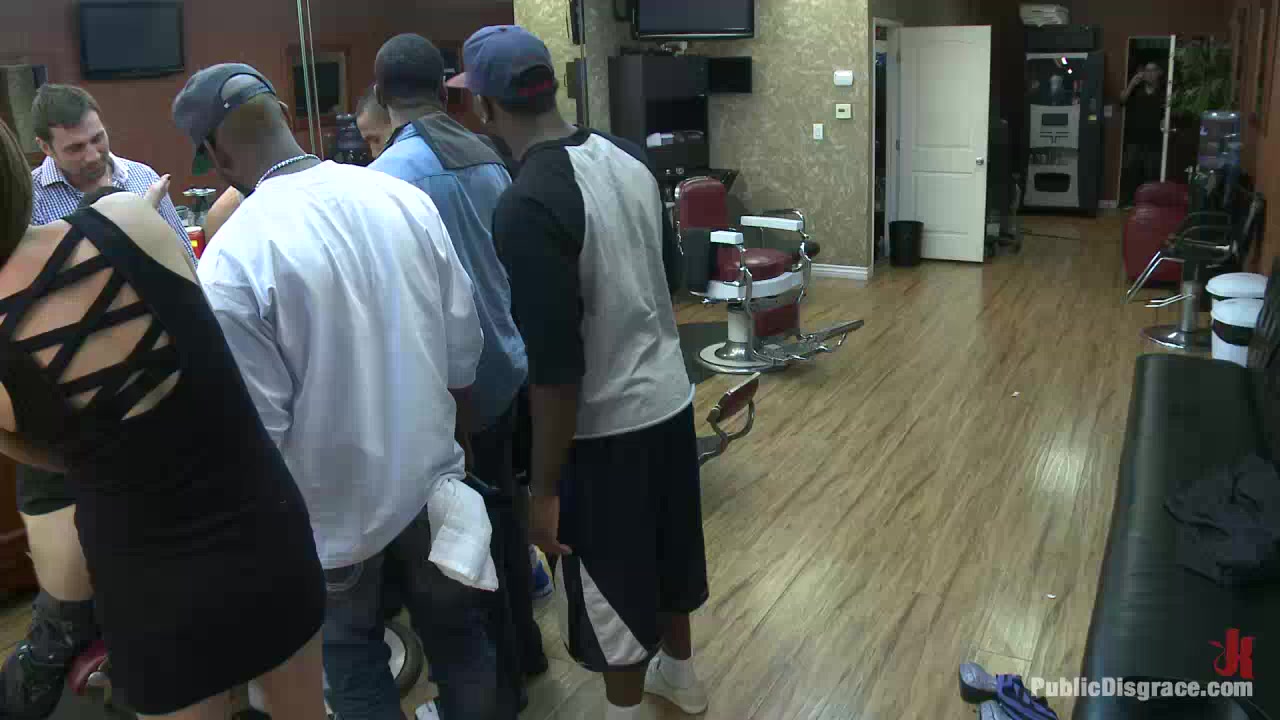 Little Barbershop of WHORE A Shave and A Haircut TWO TITS