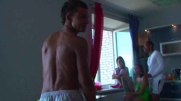 student 18+ pyjamas party ends up as an orgy