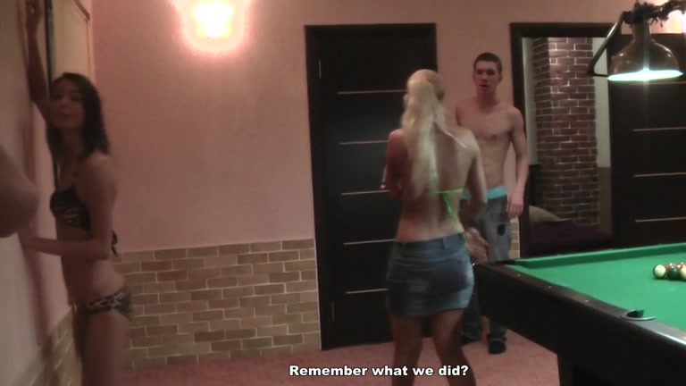 Stud cums inside blonde chick's tight ass