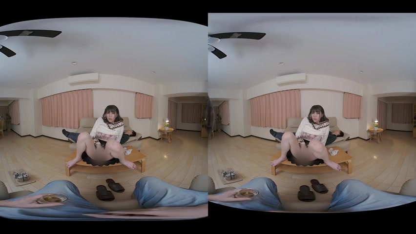 Maki Koizumi [VR] In Front Of Her Husband : I get weird when drink - Caribbeancom