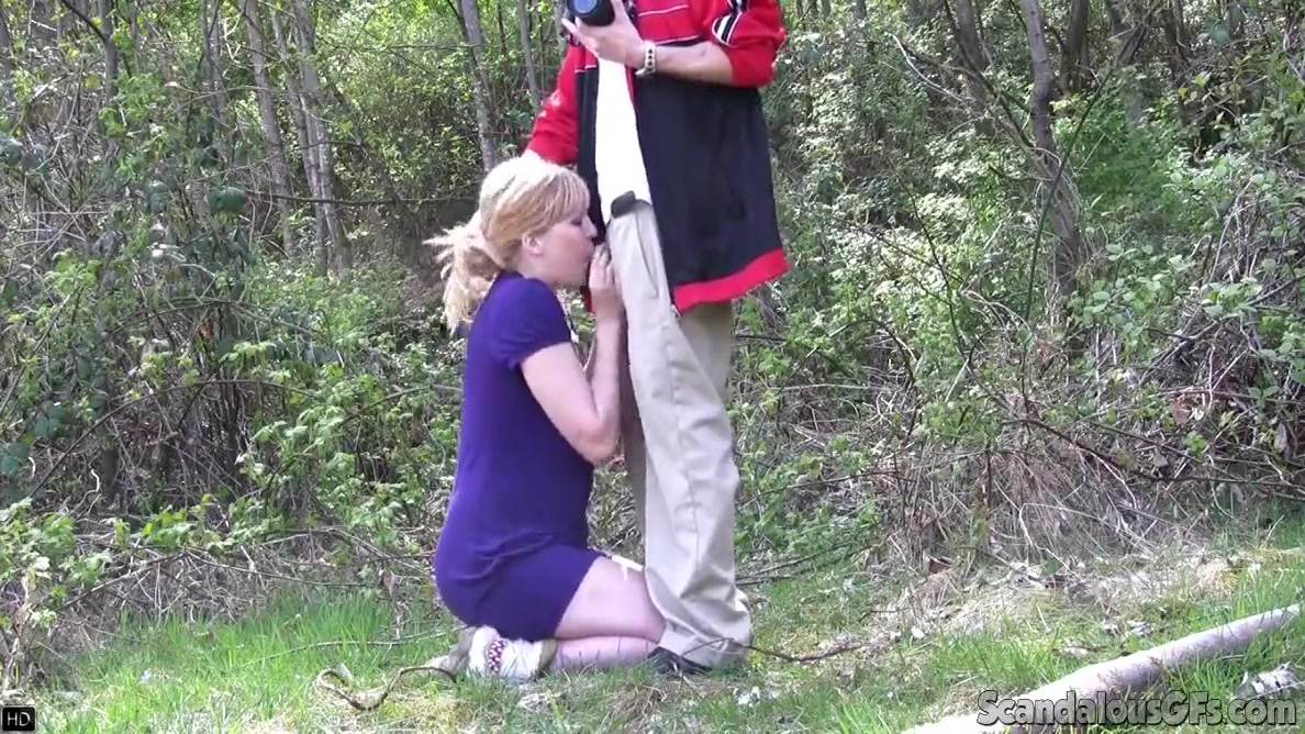 Georgia Showing Her Tits And Pussy In Public And Blowjob