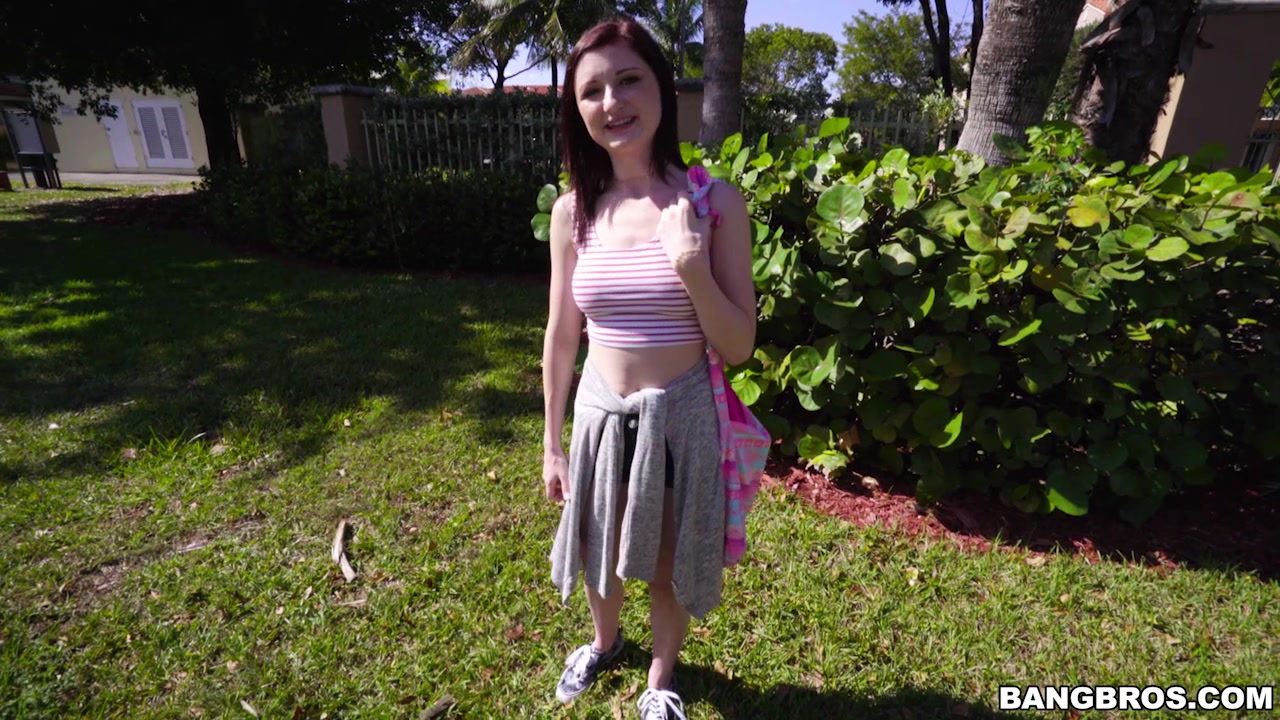 Petite cutie shows her wild side - BangBus