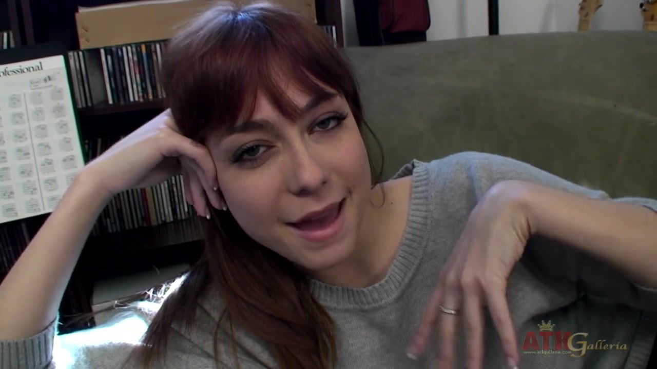 Brunette bombshell zoe voss at the interview