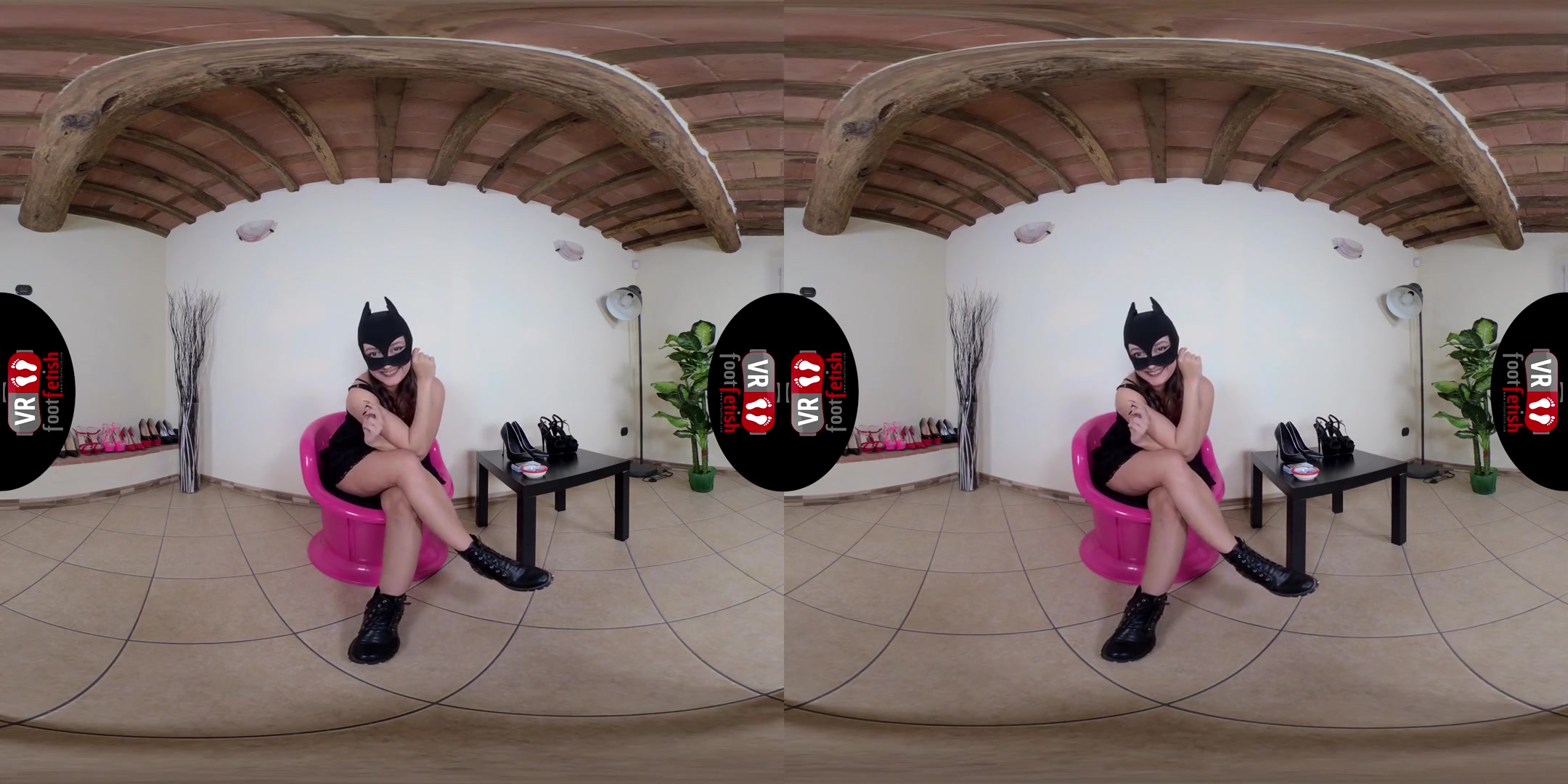 Stunningly Beautiful LadyNight Teasing you with Her Silky Feet; Foot Fetish Virtual Reality