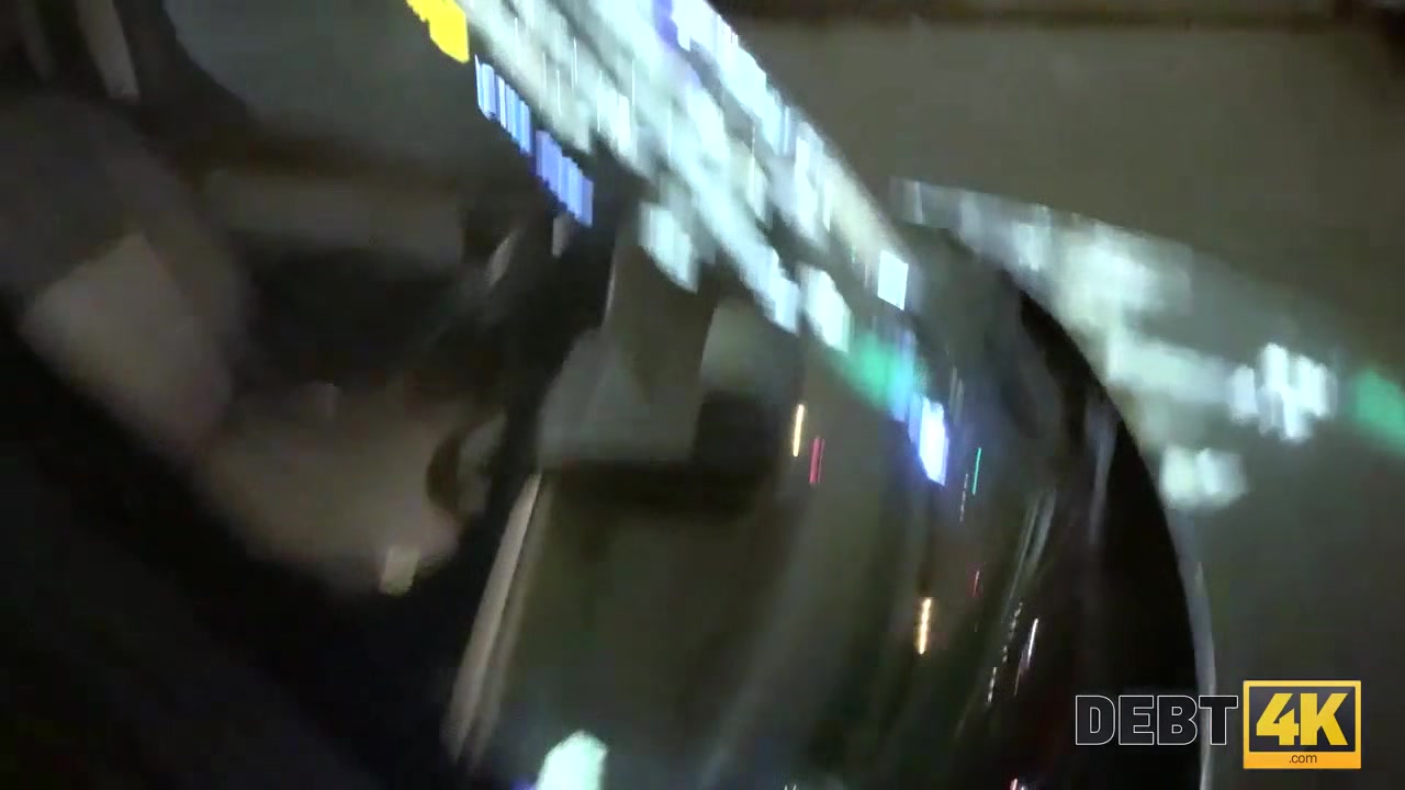 DEBT4k. Skinny babe has no choice so why has dirty sex with agent