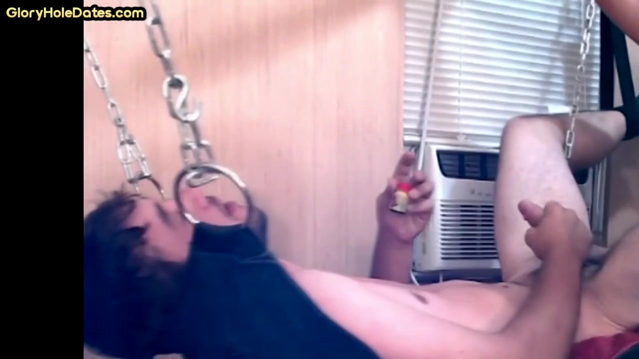 Mature gaydaddy fucks sling bottom in homemade private video