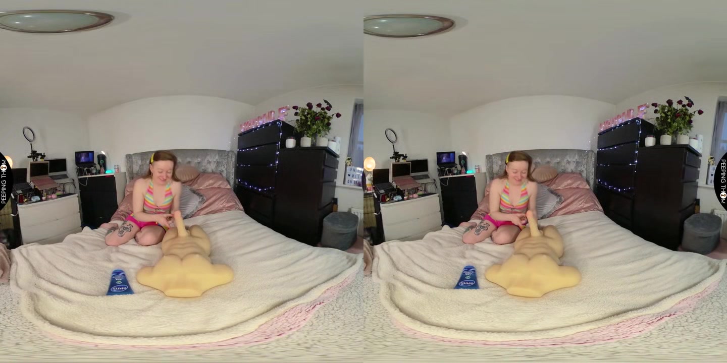 4ft 10 Ruby Lixxx Rides a HUGE toy - PeepingThom
