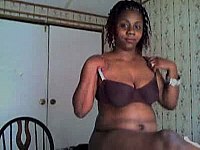 Cute black chick undressing