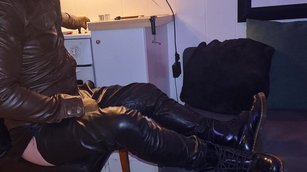 Leather-clad Smoking: A No-no