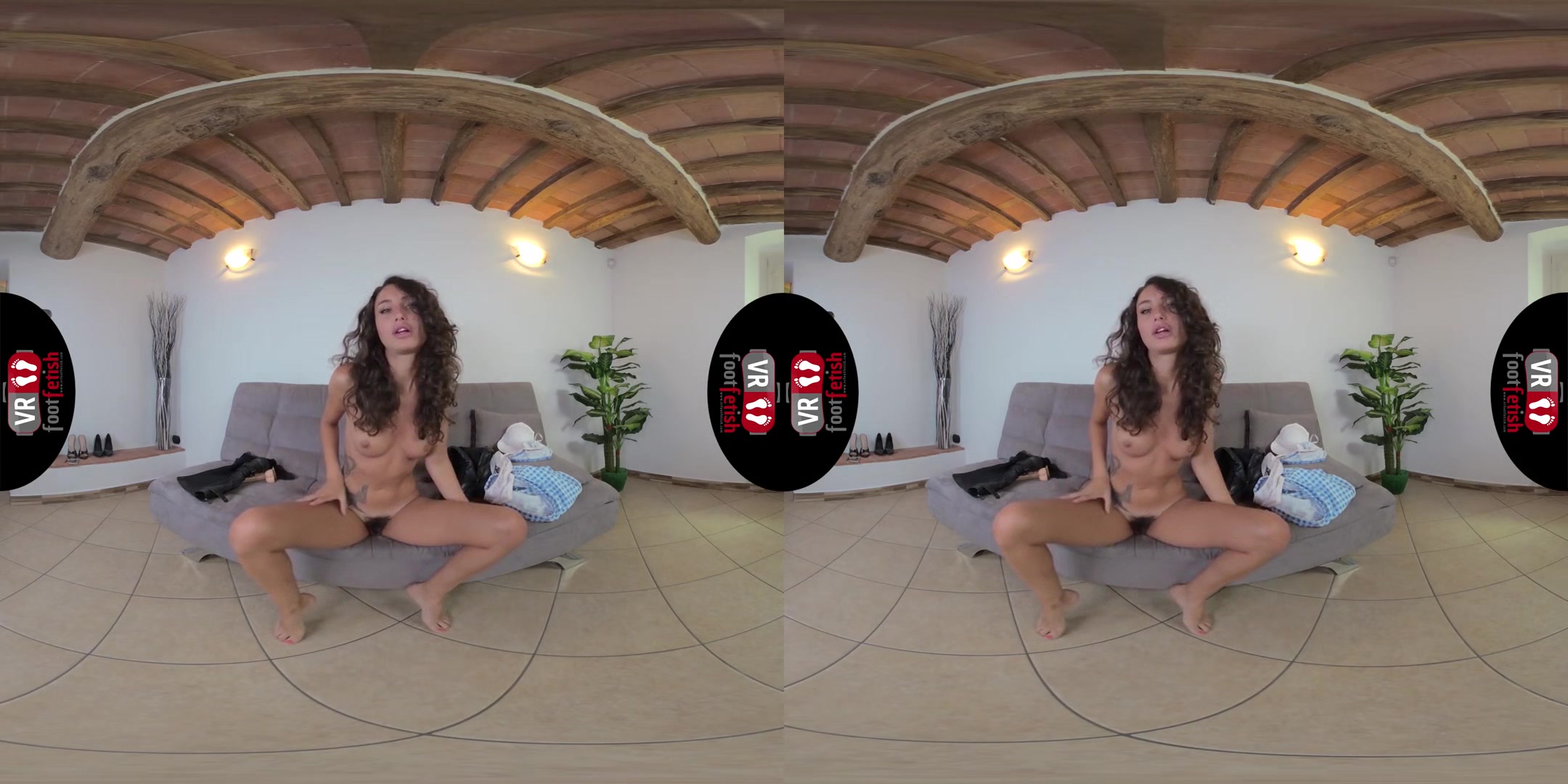 Insanely Hot Thena Shows Off Her Sexy Body In Back Seam Stockings - Foot and Leg Fetish VR
