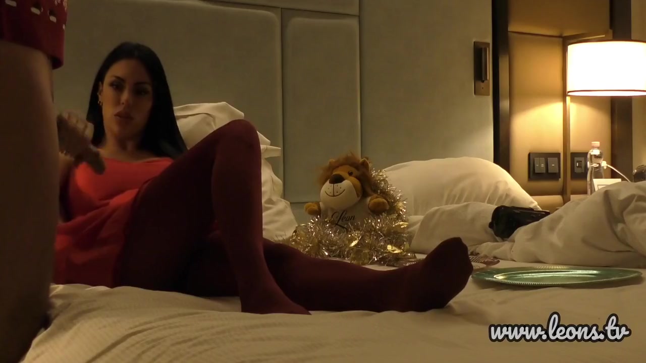 Big Tits Big Ass Hot Brunette Hot Tight Pussy Milf In Red Pantyhose Makes Me Cum On Her Clothes For Xmas
