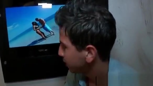 Guy looking for gloryhole BJ gets gay sucked