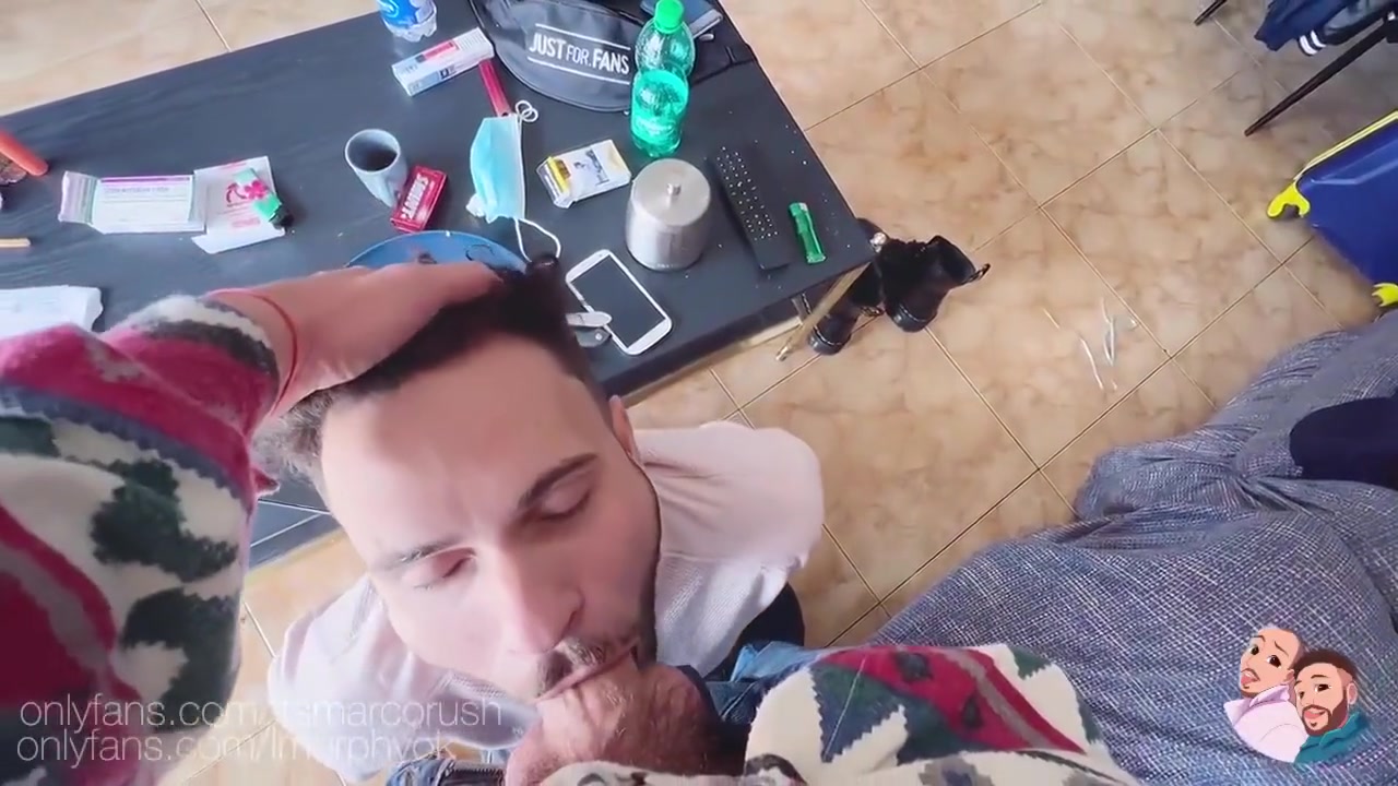 He Gets Horny While His Stepbrother Plays His Cock Gets Hard And He Gives Him A Blowjob