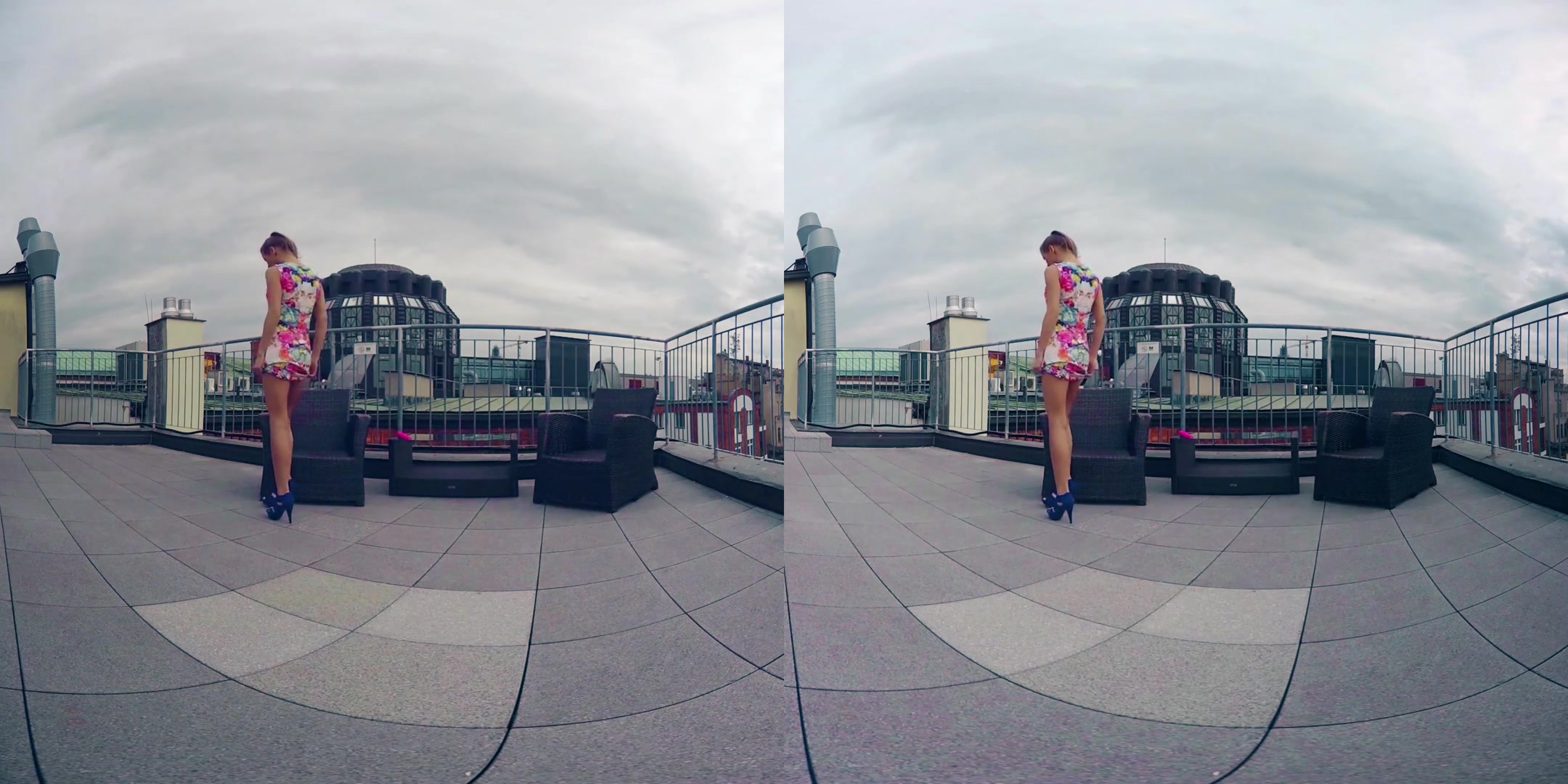 Sara Kay in Petite Sara Toys on the Rooftop - BravoModelsMedia