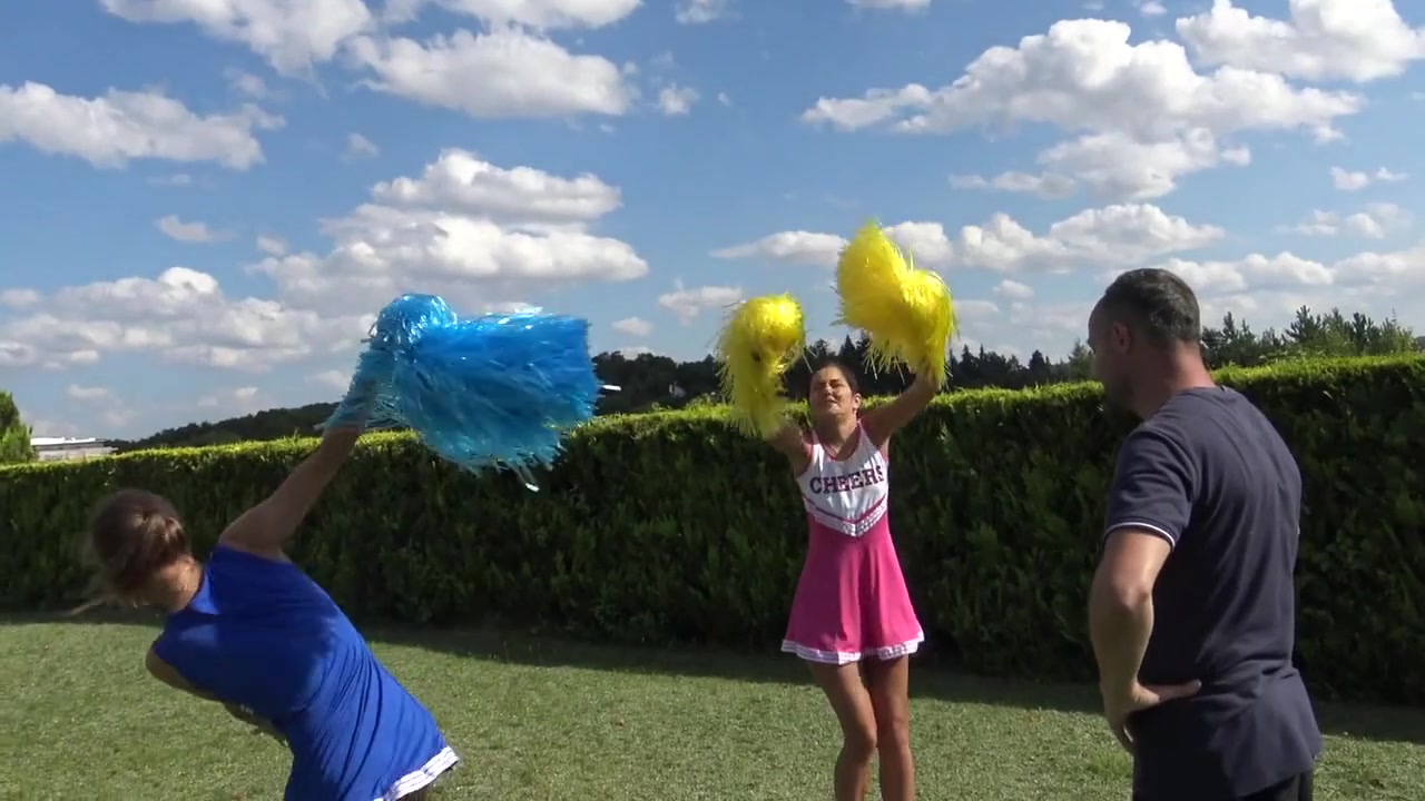 Cheerleader slapping fun by Femdom Austria