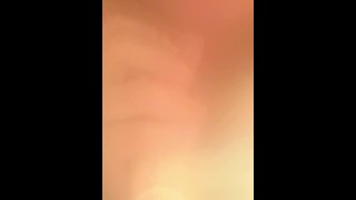 Dildo blowjob in the shower