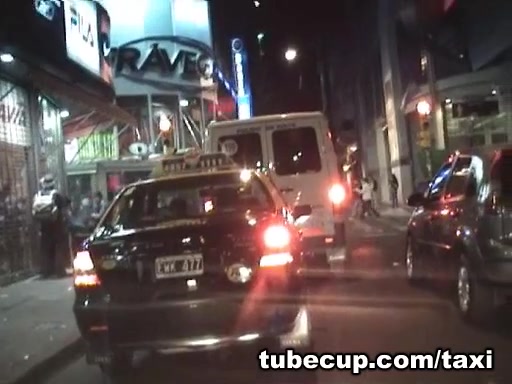 Dirty fucking shot on the taxi back seat