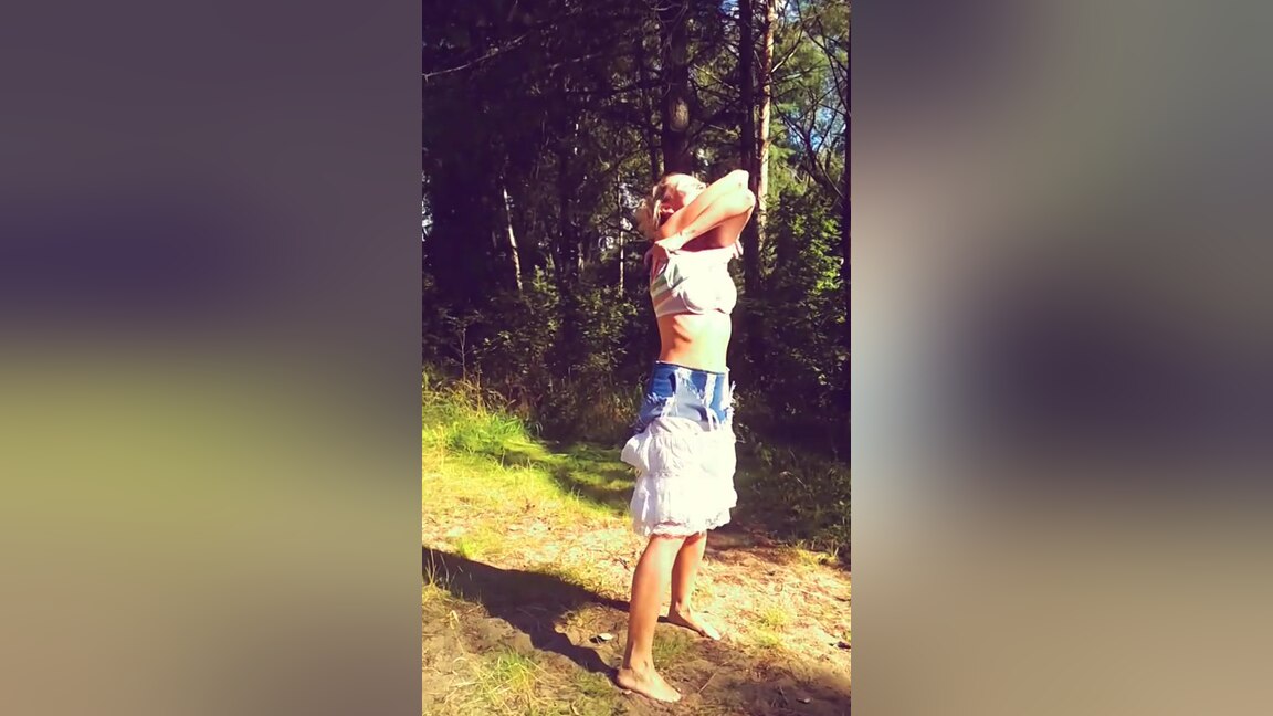 Sexy Underwear And Clothes Go Off Outdoors - Ladyfoxxx
