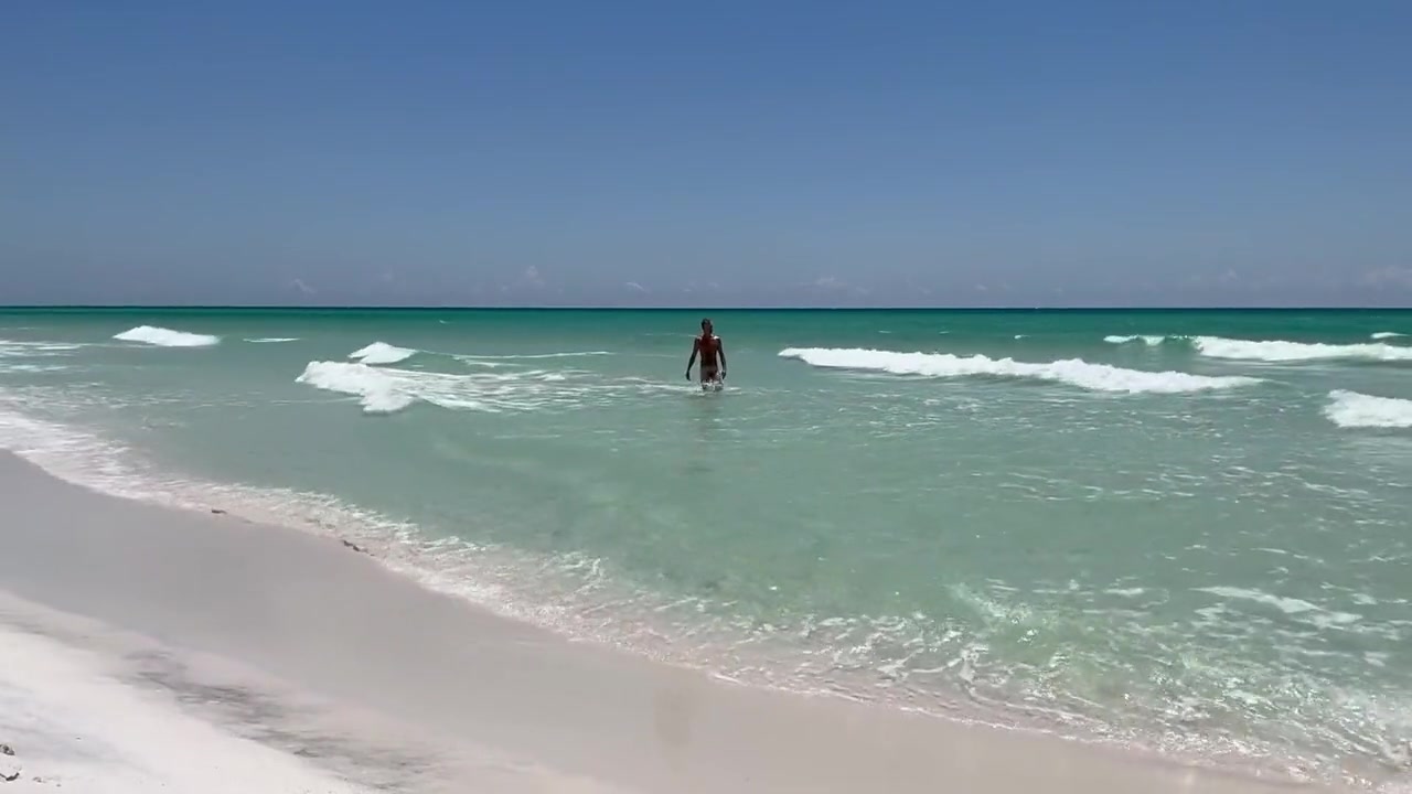 Refreshing Beach Skinny Dip