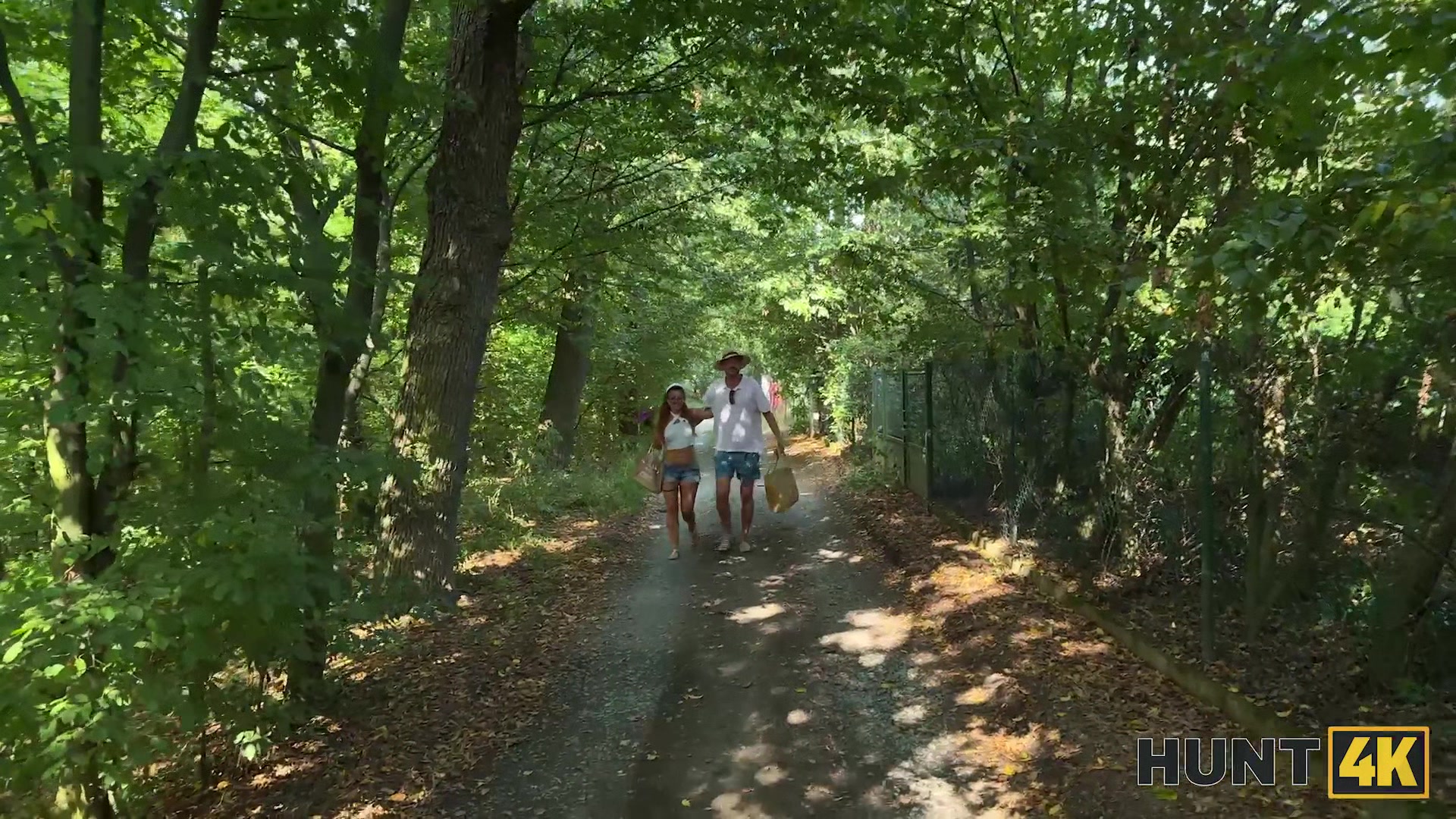 HUNT4K. Young blonde babe was moaning so hard while Hunter fucked her outdoors