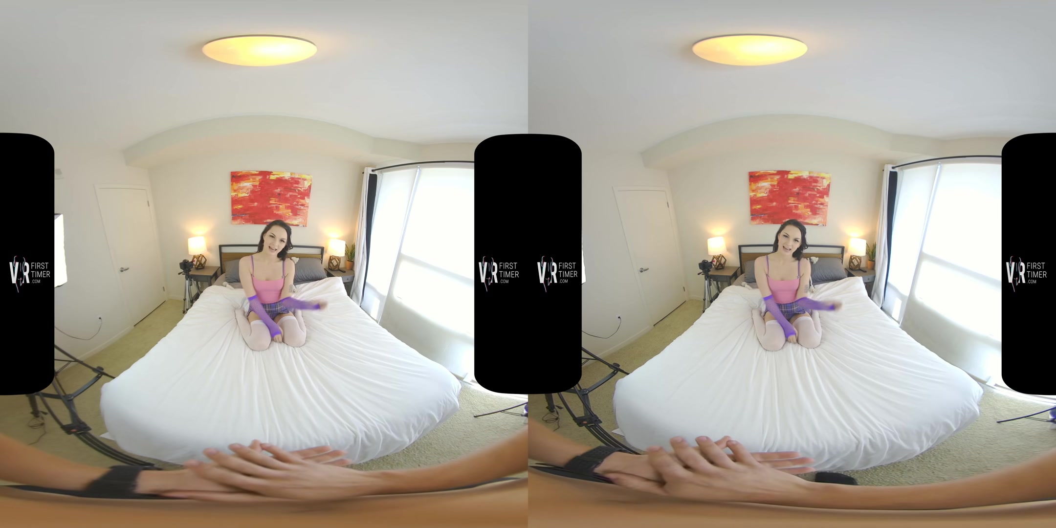 Alice Pink First VR Shoot - VRFirsttimer