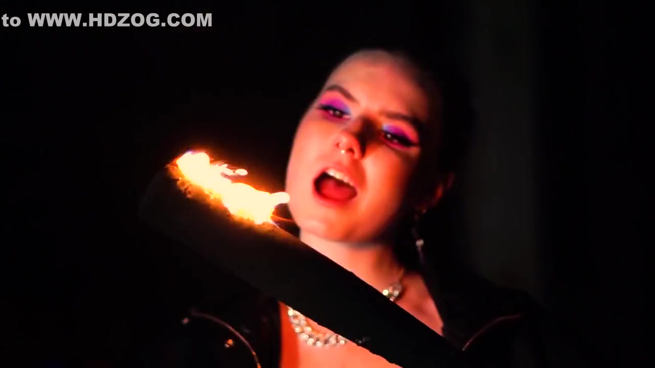 Darcy Dark - Real Sex With Fire 18 Year Cute Girl - Deep Blowjob With Fire Make Up