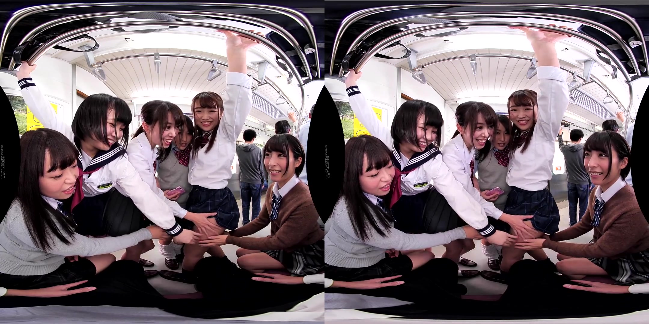 Packed in a Train Car and Surrounded by Nothing but Women! - Public