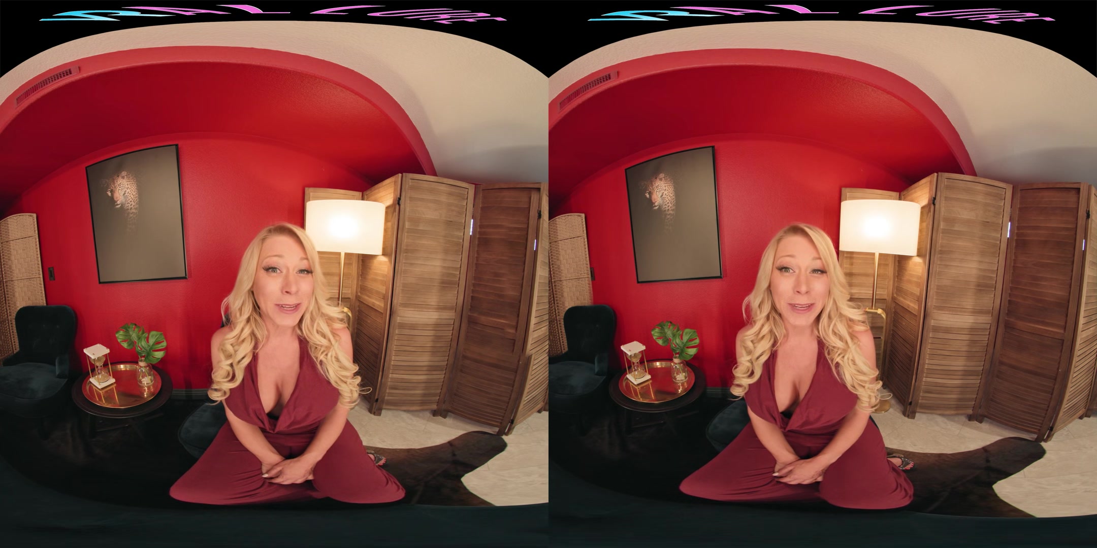 Busty blonde MILF puts on one hell of a show in VR