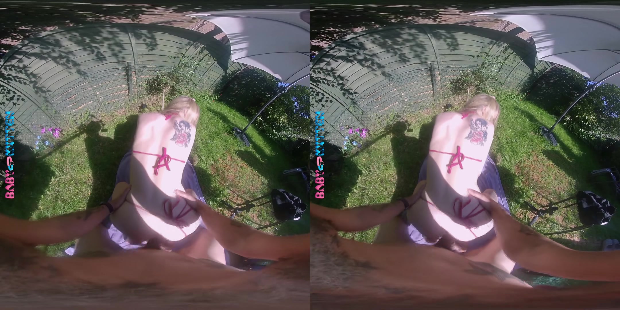 Hot Sunbathing With Stepdaddy - Babykxtten