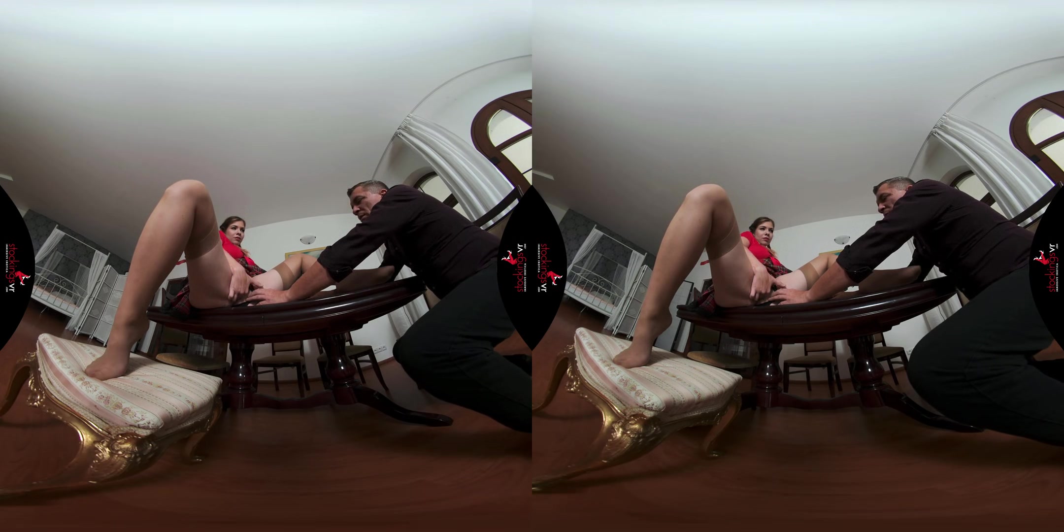 A Secret Peek Under Her Kilt