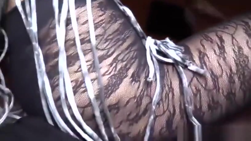 Pretty Korean ladyboy in sexy pantyhose gets fucked