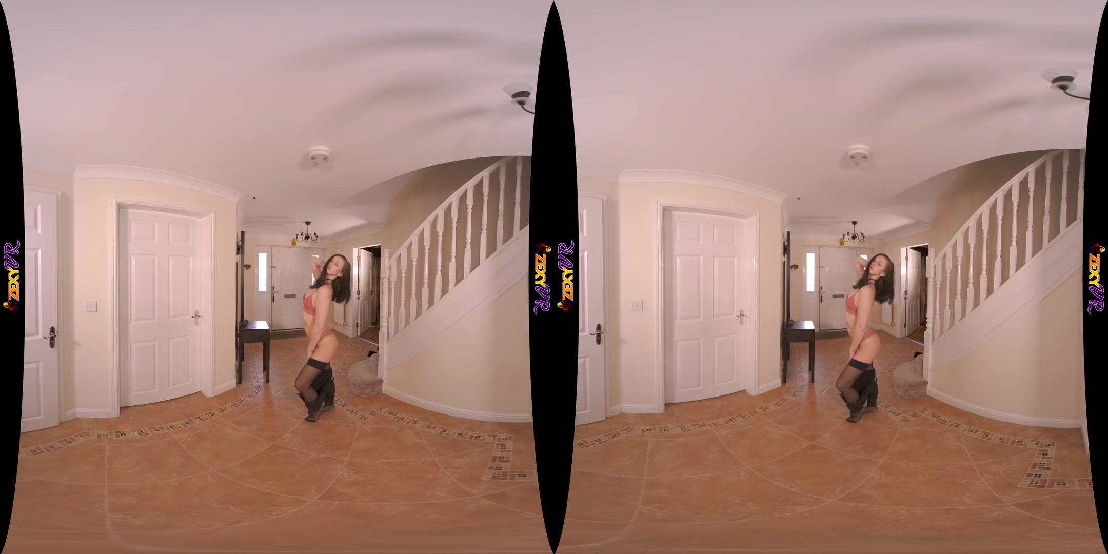 Good Boy - Petite Brunette Solo Striptease HD VR