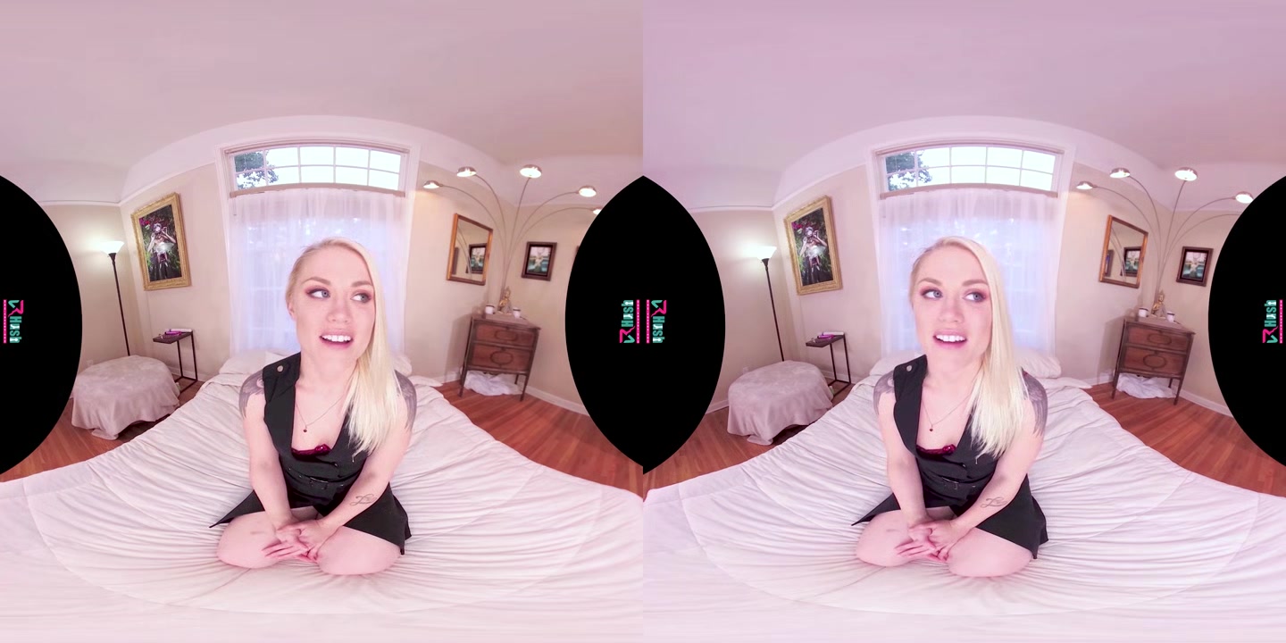 VRHUSH Ash Hollywood masturbates in POV VR