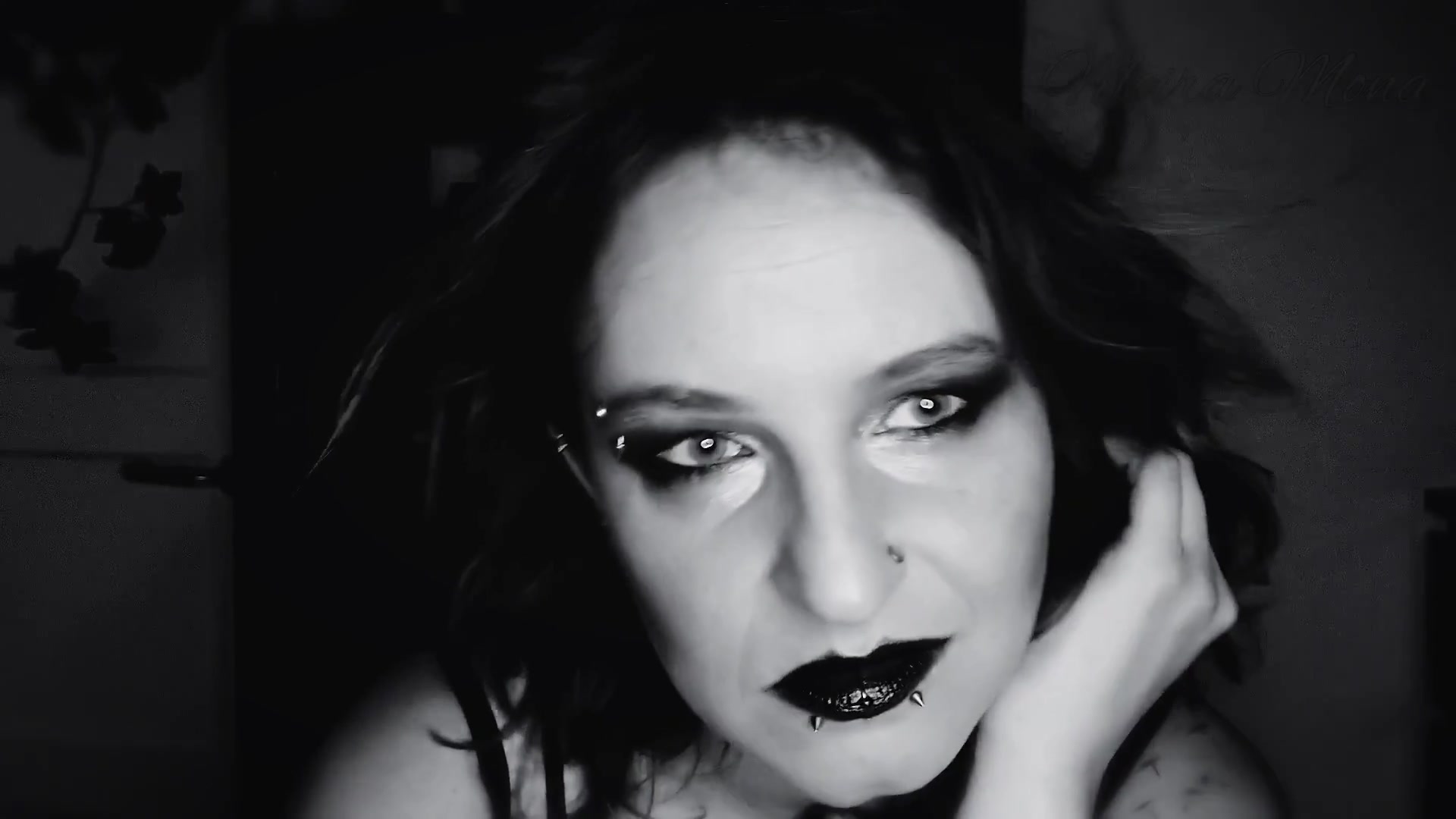 Evil Queen With Dark Lipstick